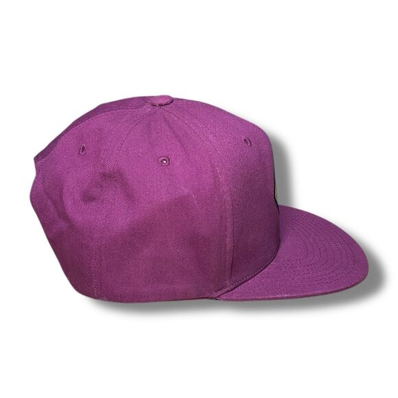 Brixton Originals Supplies Skateboarding Burgundy Red SnapBack Baseball Cap Hat - Picture 5 of 9